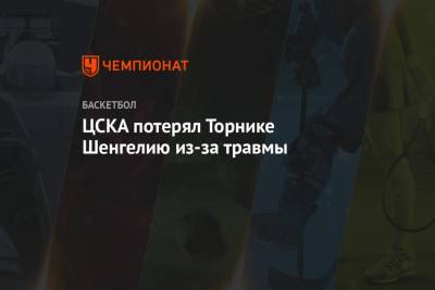 ЦСКА потерял Торнике Шенгелию из-за травмы