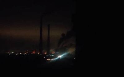 Из-за серьезной аварии на ТЭС Энергодар оказался в темноте, без воды и связи: видео