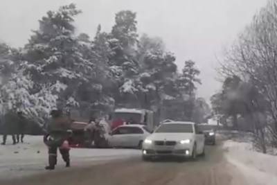 Водителя маршрутки, вылетевшей в кювет на Приморском шоссе, задержала полиция