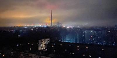 На Запорожской ТЭС случилась авария, близлежащие населенные пункты остались без электричества — фото и видео