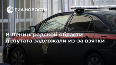 В Ленинградской области депутата задержали из-за взятки