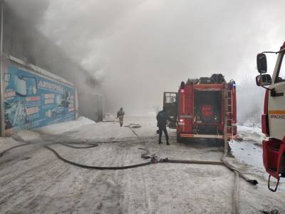 Спасатели нашли тела пожарных, погибших при возгорании на складе в Красноярске