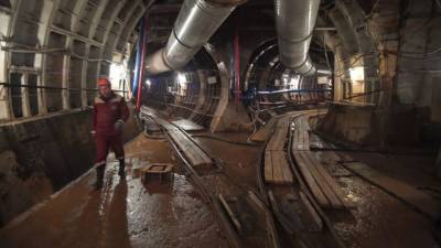 Движение на участке "фиолетовой" ветке метро Москвы приостановили из-за аварии