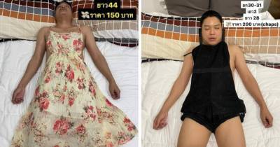 Модель поневоле: Жена использовала спящего мужа как манекен для женской одежды