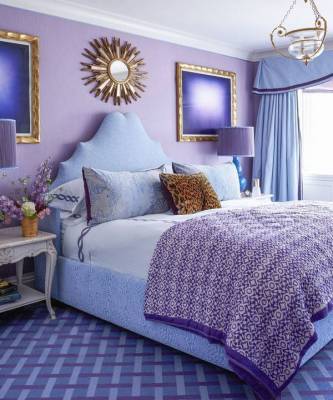 Фиолетовый цвет: 15+ идей для вашей спальни