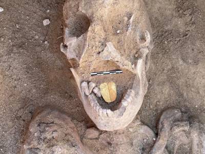 В Египте нашли мумию с золотым языком