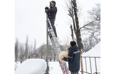 В центральном парке Смоленска обновляют парковое освещение