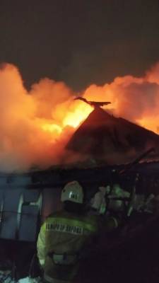 Вчера в Кунгуре горел дом по улице Загородная