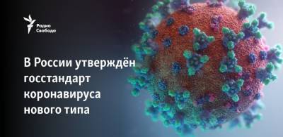 В России утверждён госстандарт коронавируса нового типа