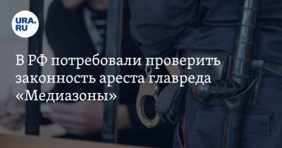 В РФ потребовали проверить законность ареста главреда «Медиазоны»