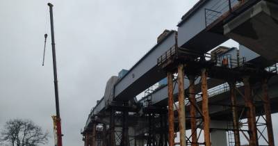 «Укрсталь Конструкция» поставила 1,2 тыс. т блоков для моста в Запорожье