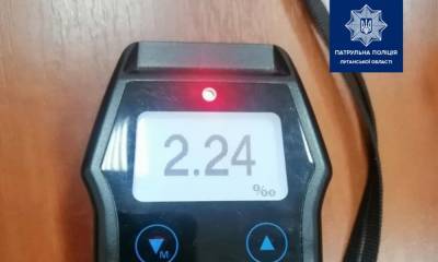 Норма алкоголя превышена в 11 раз: В Лисичанске задержан пьяный северодончанин на Mazda