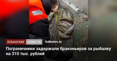 Пограничники задержали браконьеров за рыбалку на 310 тыс. рублей
