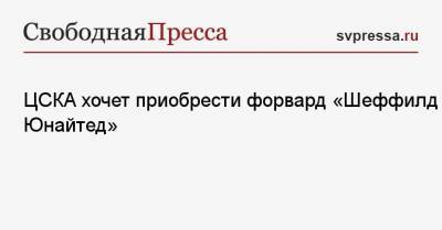 ЦСКА хочет приобрести форвард «Шеффилд Юнайтед»