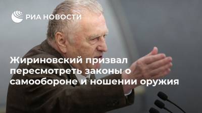 Жириновский призвал пересмотреть законы о самообороне и ношении оружия