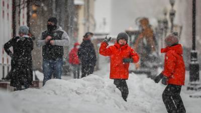 Снегопад в Москве: сугробы вырастут до колена