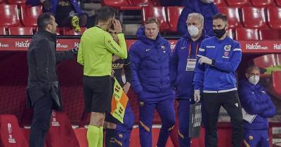 "Клоун и идиот": наставник "Барселоны" жестко повздорил с игроком соперника во время матча Кубка Испании