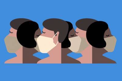 Учёные рассказали о степени общественного восприятия людей в масках разного цвета