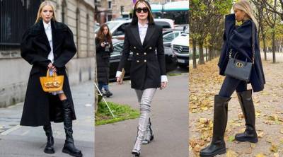 С чем носить ботфорты без каблука: 15 стильных вариантов
