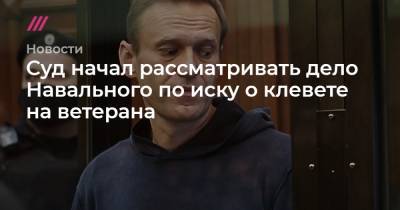 Суд начал рассматривать дело Навального по иску о клевете на ветерана