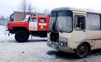 В Смоленской области на ходу загорелся рейсовый автобус