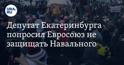 Депутат Екатеринбурга попросил Евросоюз не защищать Навального. Видео