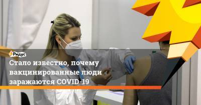 Стало известно, почему вакцинированные люди заражаются COVID-19