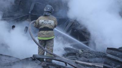 Предполагаемых виновников пожара на складе запчастей задержали в Красноярске