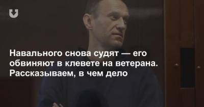 Навального снова судят — его обвиняют в клевете на ветерана. Рассказываем, в чем дело