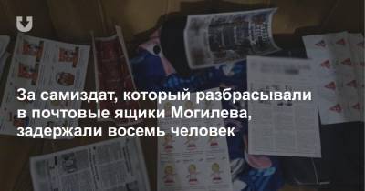 За самиздат, который разбрасывали в почтовые ящики Могилева, задержали восемь человек