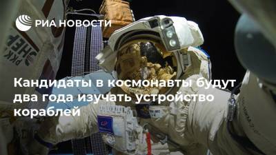 Павел Власов - Кандидаты в космонавты будут два года изучать устройство кораблей - ria.ru - Москва