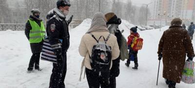 В Петрозаводске убрали кучу снега, которую дети превратили в опасную горку