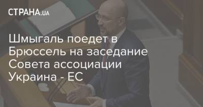 Шмыгаль поедет в Брюссель на заседание Совета ассоциации Украина - ЕС