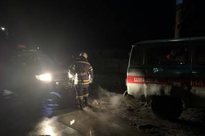 В Хмельницкой области карета скорой помощи застряла в болоте