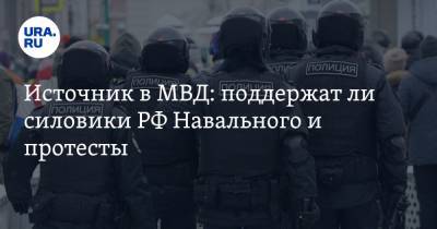 Источник в МВД: поддержат ли силовики РФ Навального и протесты