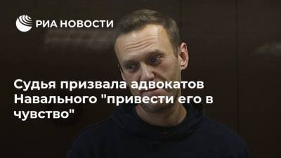 Судья призвала адвокатов Навального "привести его в чувство"