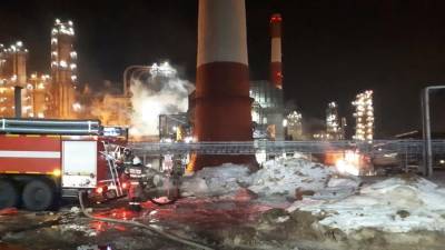 Открытое горение на нефтеперерабатывающем заводе в Уфе ликвидировано