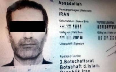 Иранский дипломат приговорен к 20 годам тюрьмы за подготовку теракта во Франции
