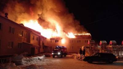 В жилом доме в Кандалакше Мурманской области произошел пожар