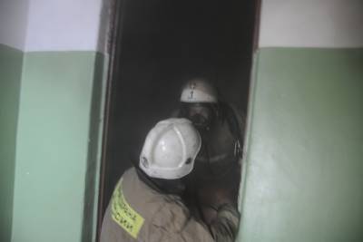 На пожаре в рязанской многоэтажке на улице Крупской пострадали люди