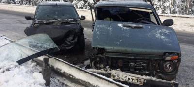 Пенсионерка и юный водитель пострадали в ДТП на трассе в Карелии