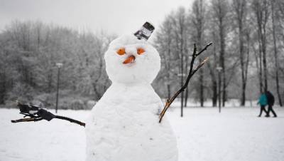 В Москве с начала зимы выпало больше одного метра снега