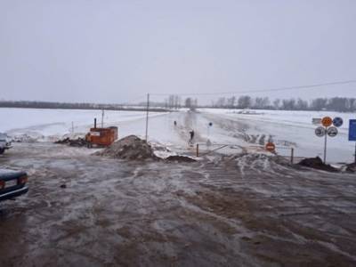 В Башкирии временно закрыли ледовую переправу