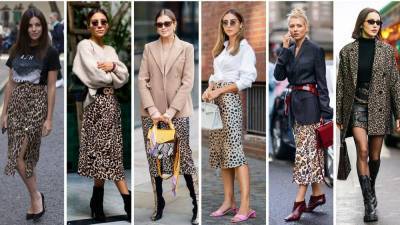 Как носить юбки с леопардовым принтом этой весной
