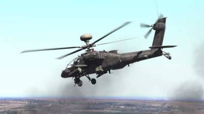 Из-за появления российских военных, американцам пришлось вызывать вертолёт Апач