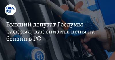 Бывший депутат Госдумы раскрыл, как снизить цены на бензин в РФ