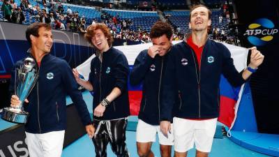 Как Россия с Медведевым и Рублевым стала лучшей теннисной сборной мира: фото