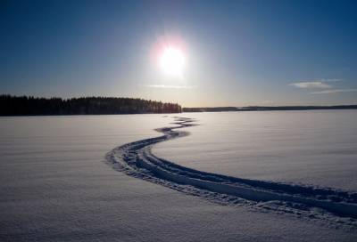 В Ленобласти на реке Вуокса утонул водитель снегохода