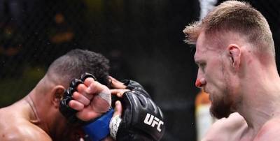 Александр Волков - Алистар Оверим - видео нокаута в бою UFC Fight Night 184 - ТЕЛЕГРАФ