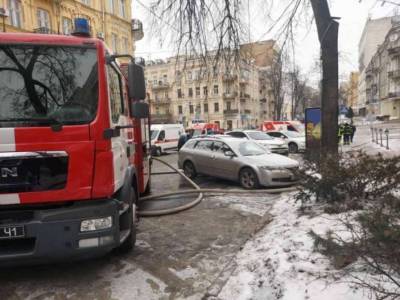 В центре Киева сгорело кафе
